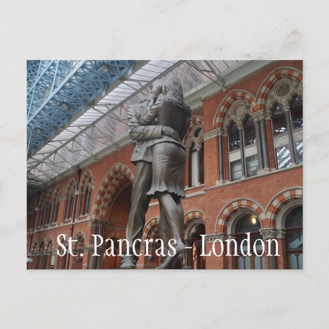 Carte Postale Amour à Saint-Pancras - à Londres (Devant)