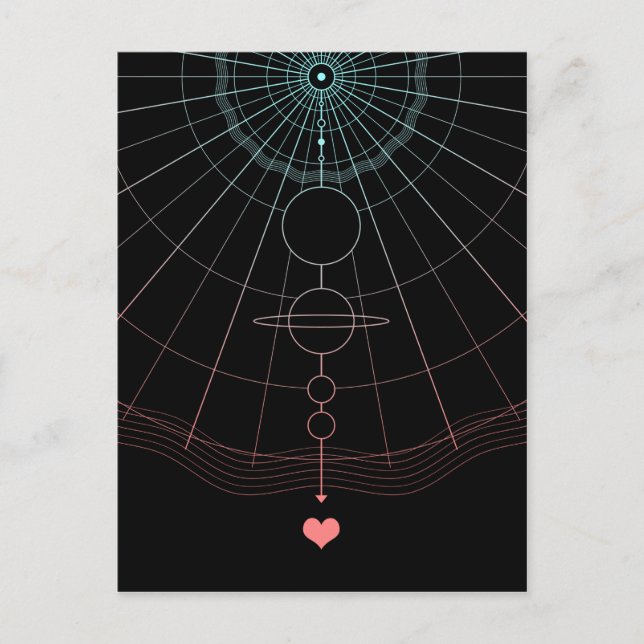 Carte Postale amour au-delà (Devant)