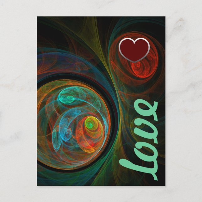Carte postale Amour Bleu Renaissance (Devant)