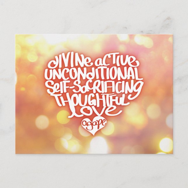 Carte Postale Amour bouche bée (Devant)