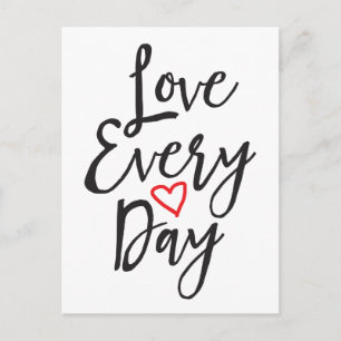 Carte Postale Amour chaque jour