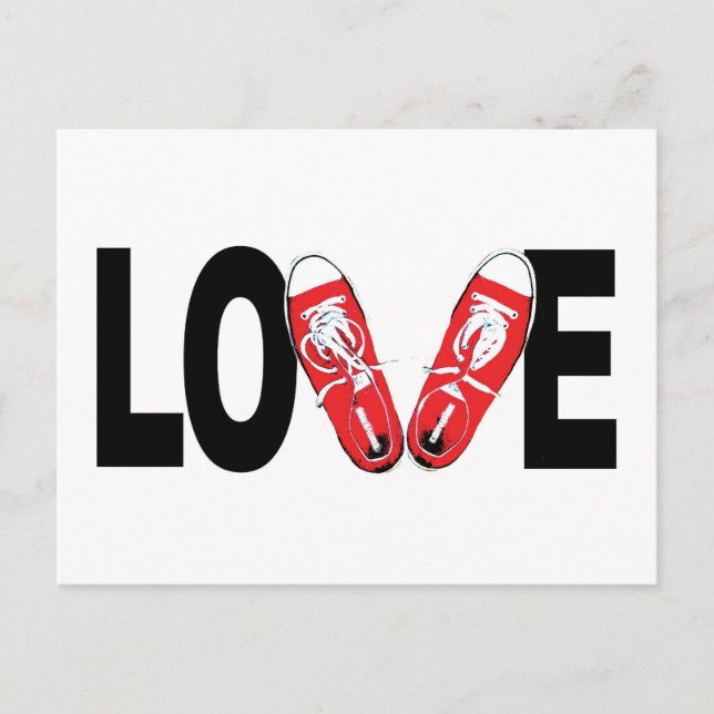 Carte Postale Amour & Chaussures (Devant)