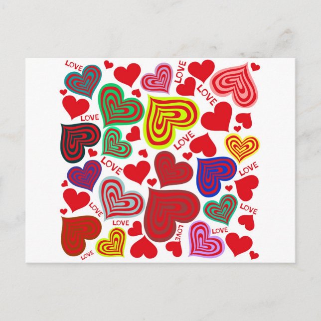 Carte Postale amour - coeur et amour (Devant)