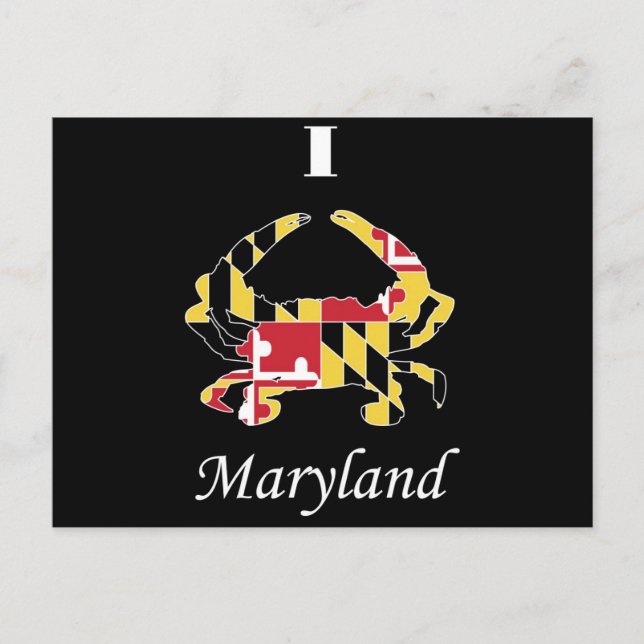 Carte Postale Amour Crabe du Maryland (Devant)
