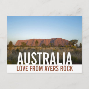Carte Postale Amour De Australie Ayers Rock Uluru