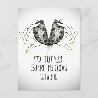 Carte Postale amour de biscuit