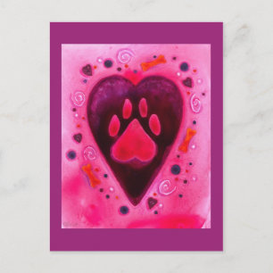 Carte postale "Amour de chiot"