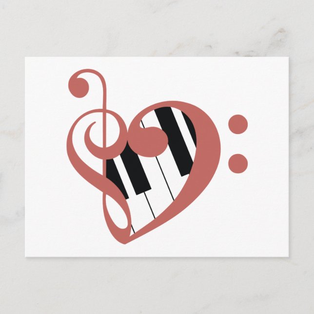 Carte Postale Amour de la musique (Devant)