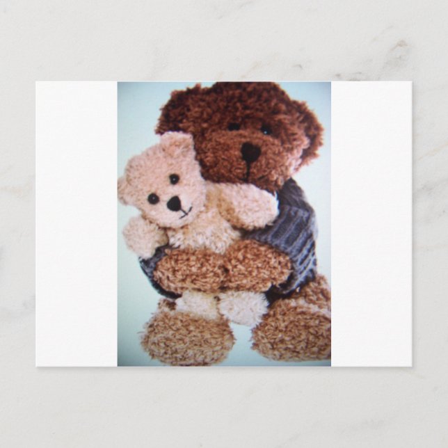Carte Postale amour de l'ours en peluche (Devant)