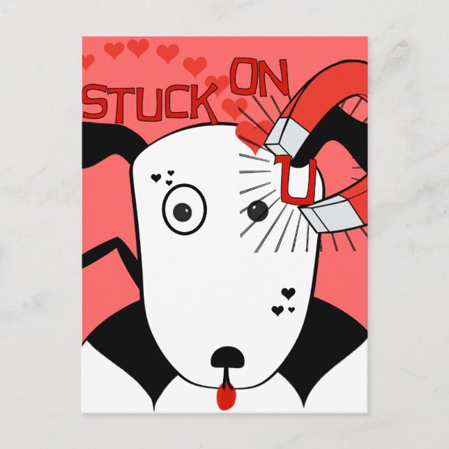 Carte Postale Amour de Pit Bull Petey le Bull Terrier... (Devant)