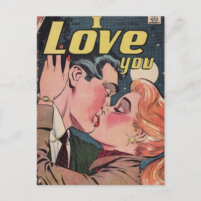 Carte Postale Amour de Rouge Rousse de Bande Dessinée (Devant)