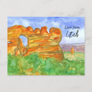 Carte Postale Amour de Utah Red Rock Sud-ouest des montagnes du