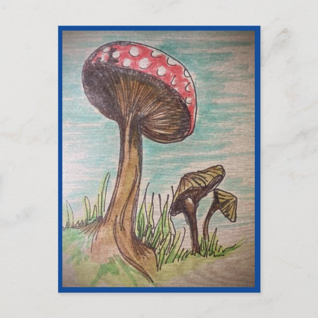 Carte Postale Amour des champignons (Devant)