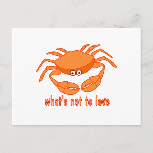 Carte Postale Amour du crabe (Devant)