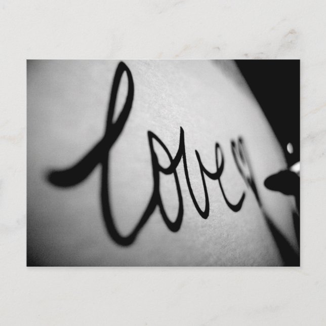 Carte Postale Amour écrit (Devant)
