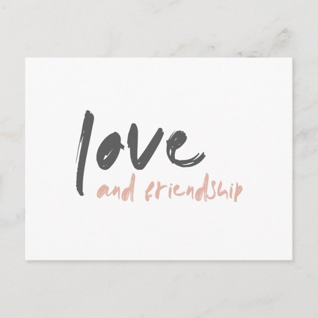 Carte Postale Amour et amitié | Modern Forever Friend Bestie (Devant)