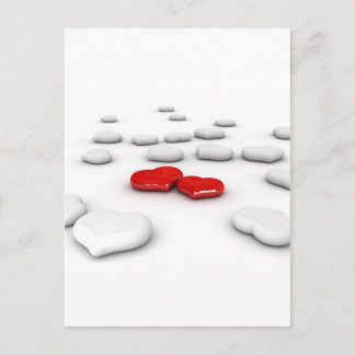 Carte Postale Amour et Coeurs multiples