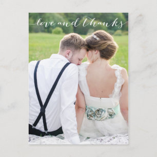 CARTE POSTALE AMOUR ET MERCI POSTCARD