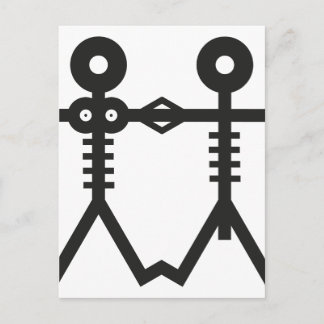 Carte Postale Amour Éternel Squelettes Icône 2007 Art