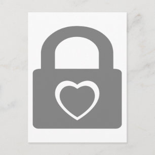 Carte Postale amour fermé.
