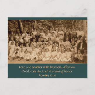 Carte Postale Amour fraternel : Country Church Revival vers 1900