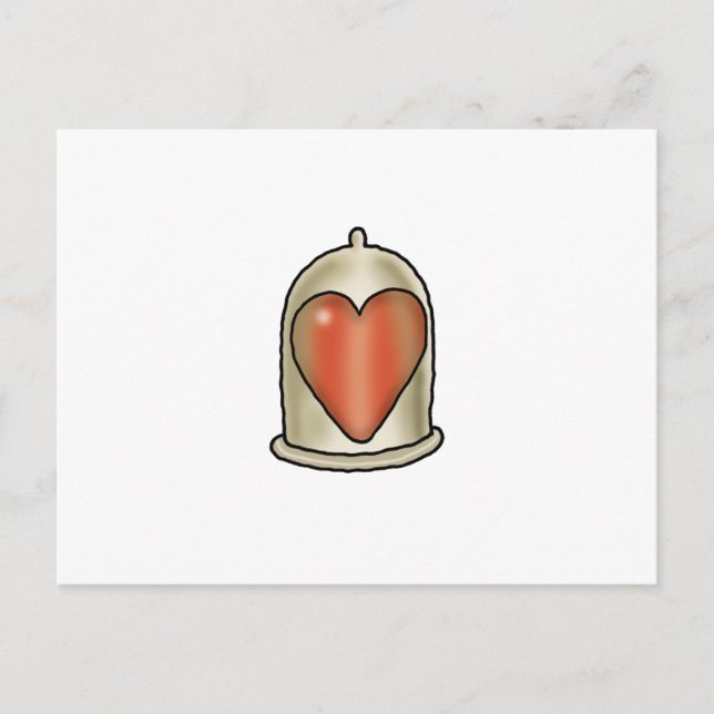 Carte Postale Amour Impossible - Condom d'amour (Devant)