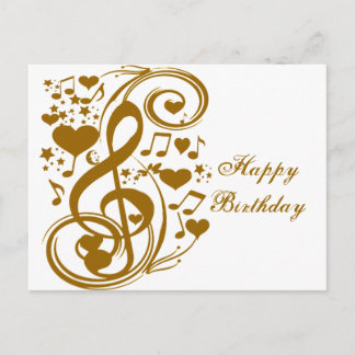 Carte Postale Amour & Joy-Gold_
