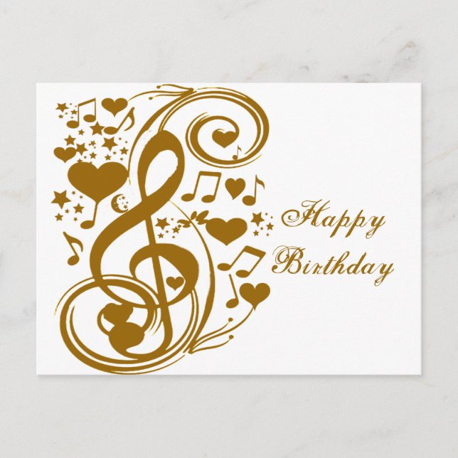 Carte Postale Amour & Joy-Gold_ (Devant)