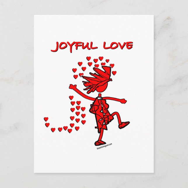 Carte Postale Amour Joyeux (Devant)