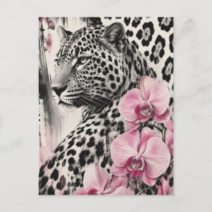Carte Postale Amour Léo Orchidée