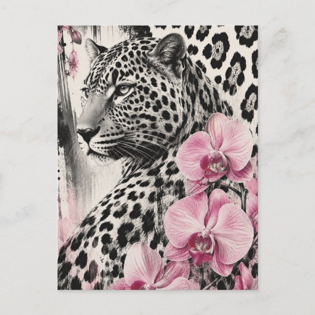 Carte Postale Amour Léo Orchidée (Devant)