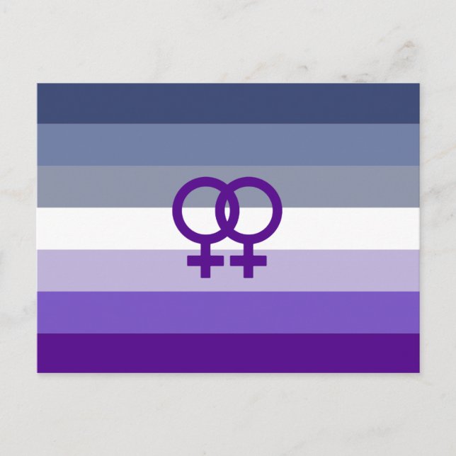 Carte Postale Amour Lesbien Butch Fierté WLW (Devant)