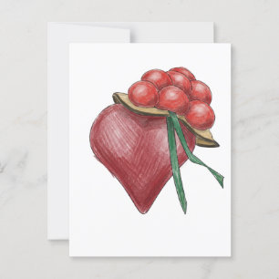 Carte Postale Amour noir