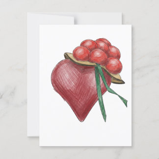 Carte Postale Amour noir