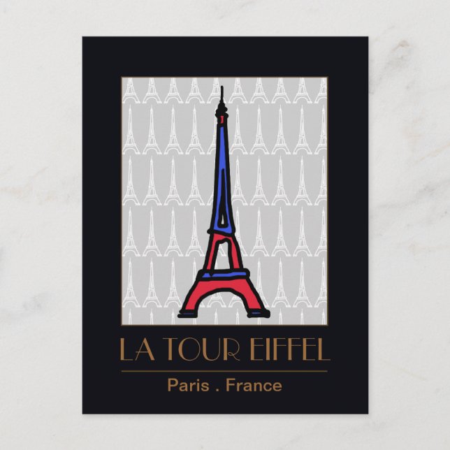 Carte Postale amour Paris (Devant)