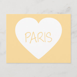 Carte Postale Amour Paris coeur