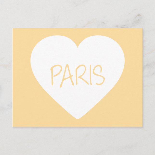 Carte Postale Amour Paris coeur (Devant)