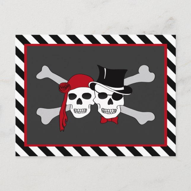 Carte Postale amour pirate (Devant)