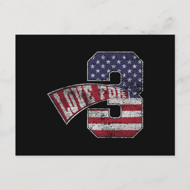 Carte Postale Amour Pour 3 Grungy Vintage Version (Devant)