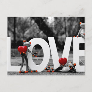 Carte Postale amour pour la grenouille