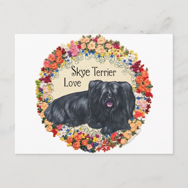 Carte Postale Amour pour les Terriers Skye (Devant)