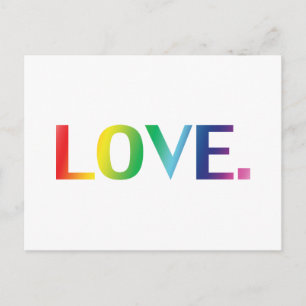 Carte Postale Amour, pride lgbt lgbtq gay queer couleurs arc-en-
