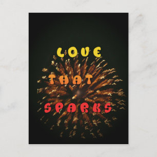 Carte Postale Amour qui éveille le design artistique Abstrait Im