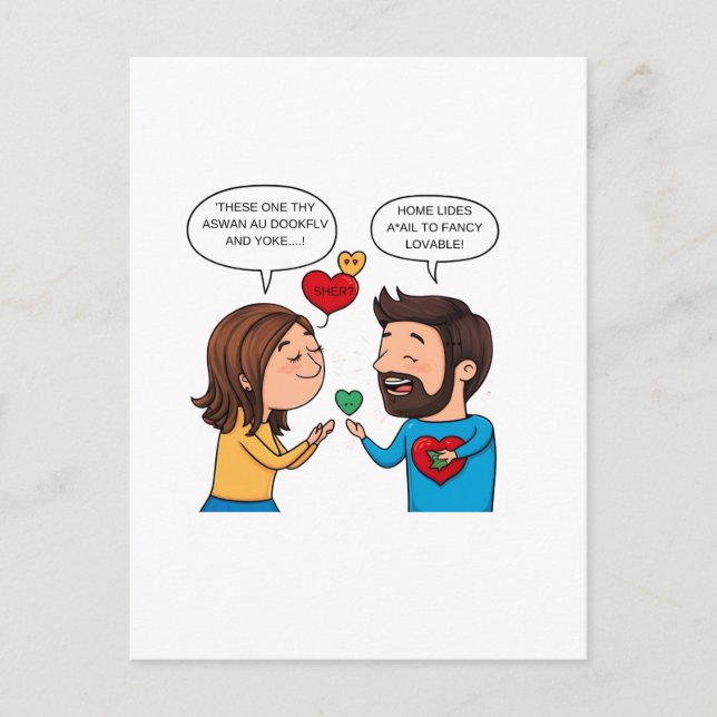 Carte Postale Amour & Romance – Édition spéciale de la Saint-Val (Devant)