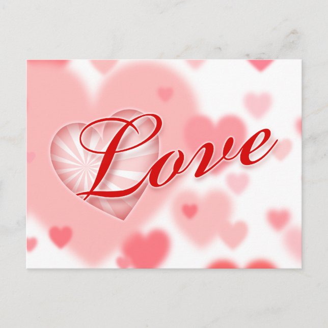 Carte postale Amour romantique (Devant)