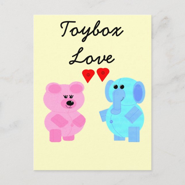 Carte Postale amour toybox (Devant)