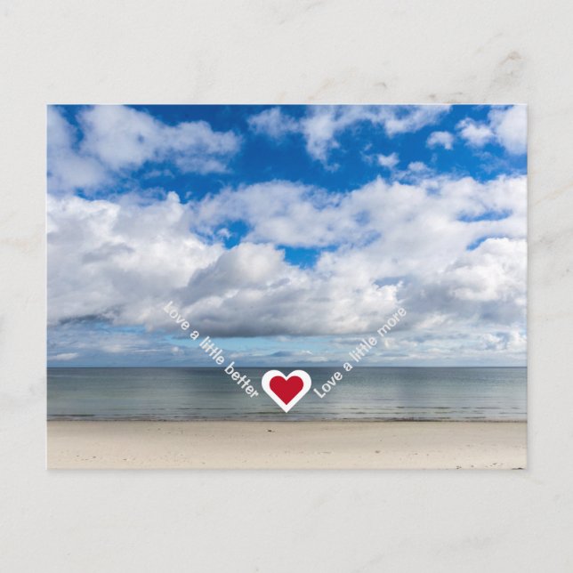 Carte Postale Amour un peu mieux / plus Heart Recovery Slogan (Devant)