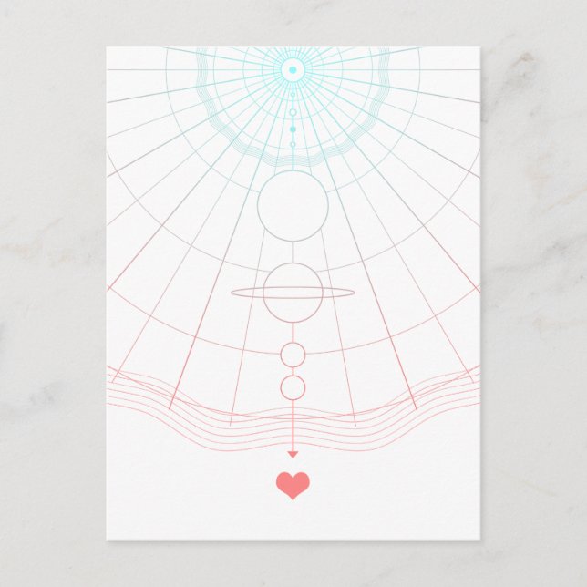 Carte Postale amour universel (Devant)