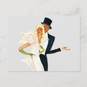 Carte Postale Amour vintage et romance, Mariage moderne Couple