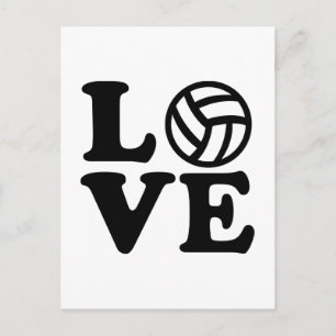 Carte Postale Amour volleyball